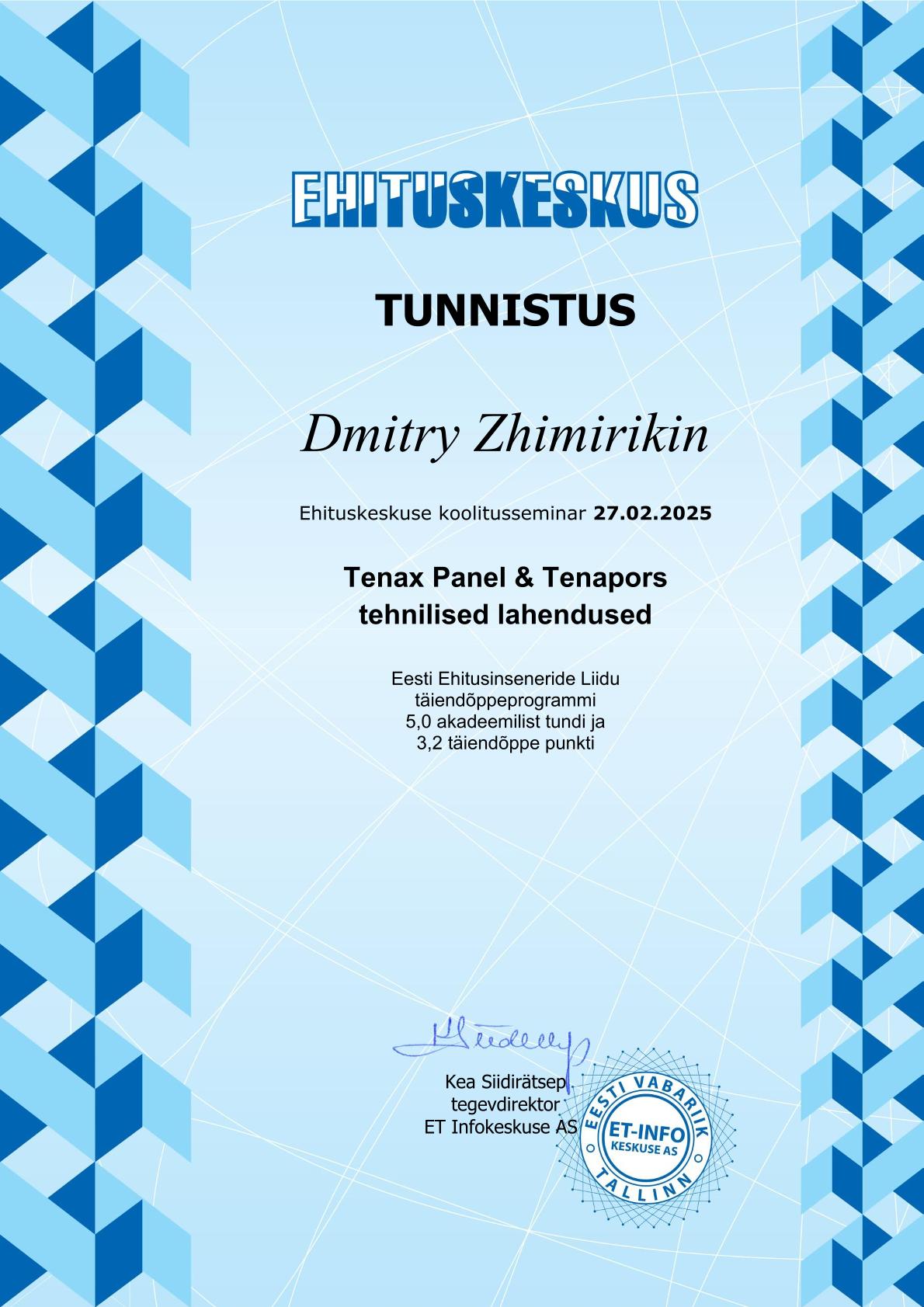 Certificate 11